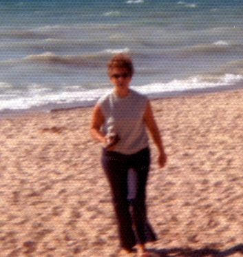 Mom at Lake Michigan